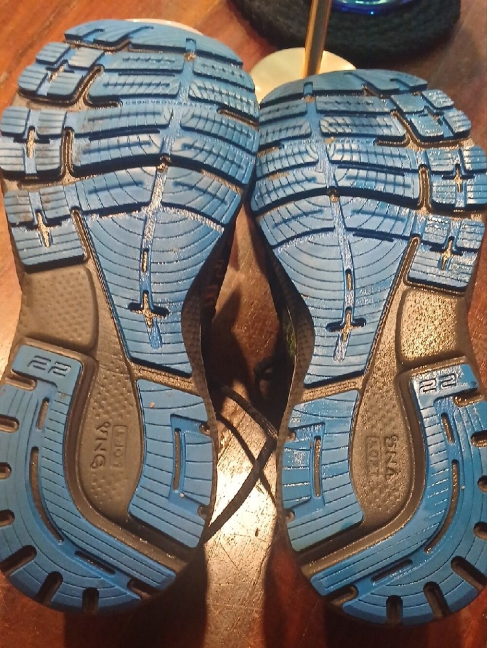 Brooks Black Sneakers with Blue, Orange & Green Graffiti - Picture 6 of 6